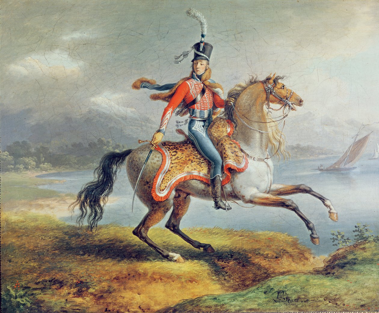 Hevosmiehen omakuva, 1806-08 tekijältä Louis Lejeune