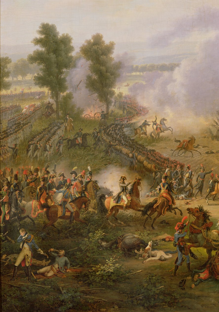 Marengon taistelu, Napoleon Bonaparten (1769-1821) ja hänen majurinsa, 1801 yksityiskohta (katso myös 28336) tekijältä Louis Lejeune