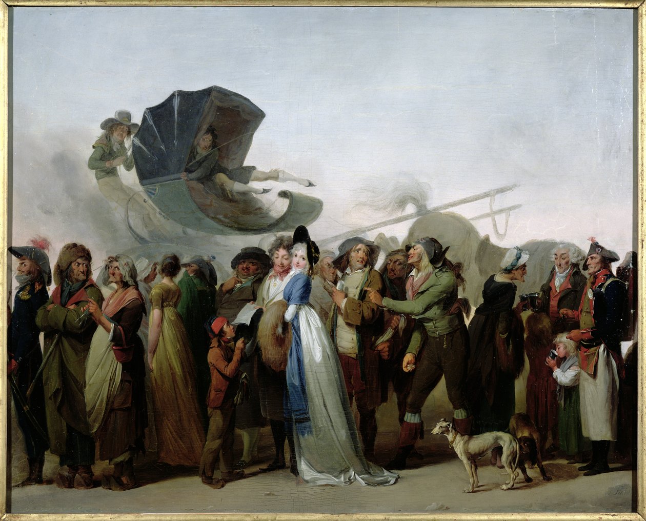 "Uskomaton maaliskuu" 1795 tekijältä Louis Leopold Boilly