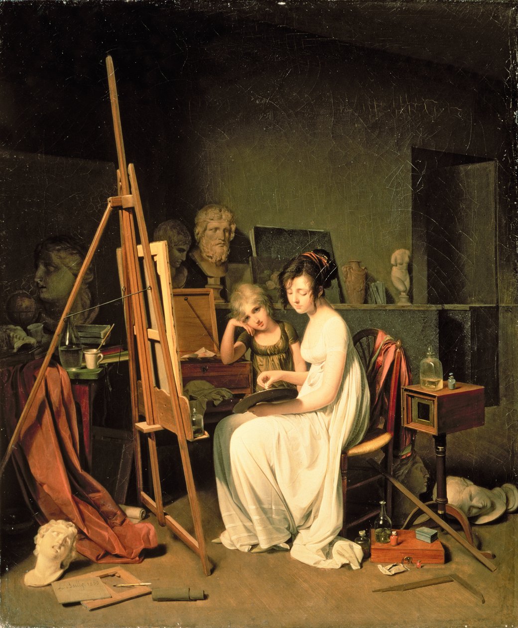 Taiteilijan studio tekijältä Louis Leopold Boilly