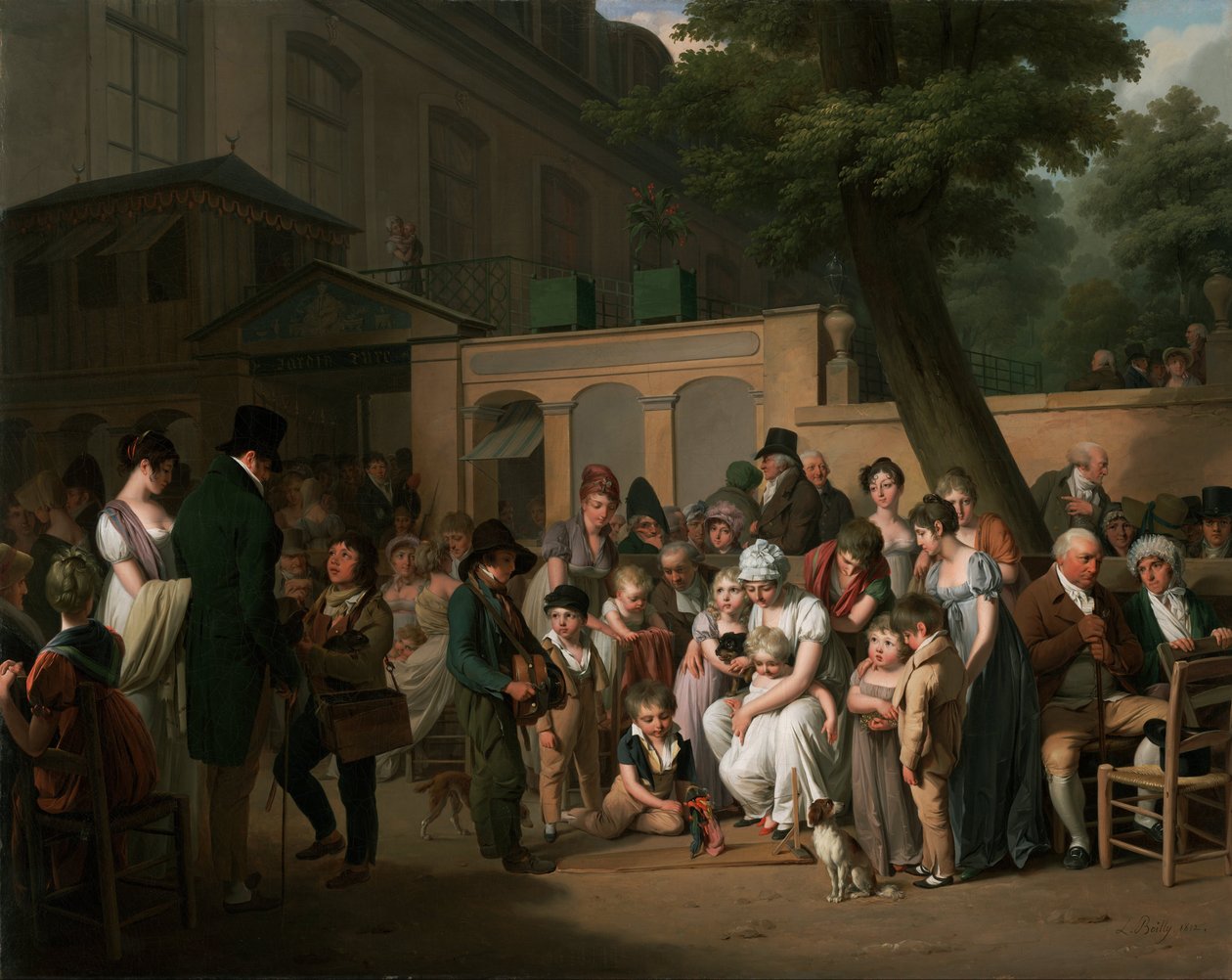 Sisäänpääsy Jardin Turciin tekijältä Louis Leopold Boilly