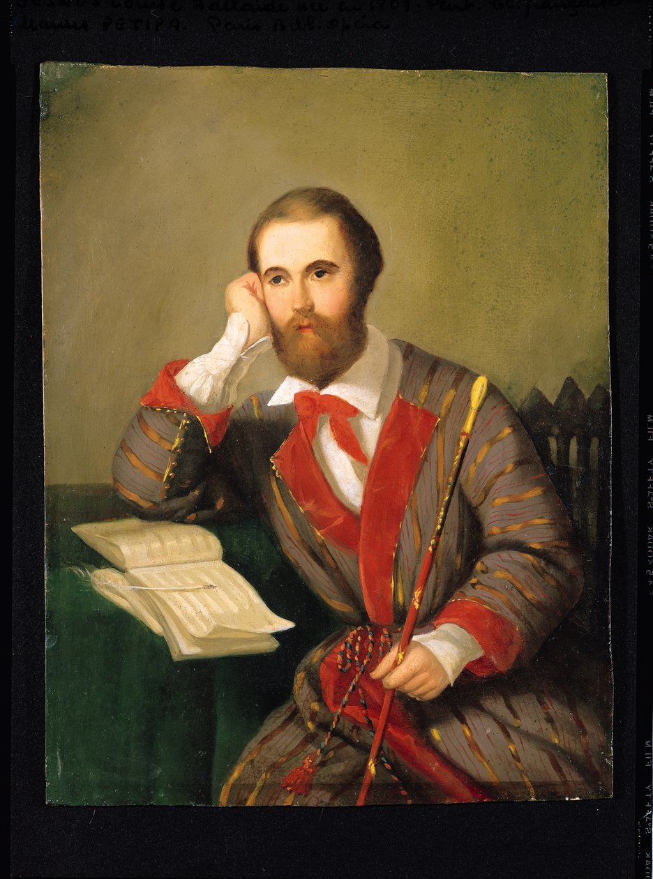 Miehen muotokuva, oletetaan olevan Charles Gounod (1818-93) (öljy kortille) tekijältä Louis Leopold Boilly