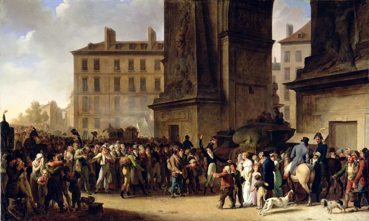 Vuoden 1807 varusmiehet marssivat Saint-Denisin portin ohi (katso lisätietoja luvusta 154983) tekijältä Louis Leopold Boilly
