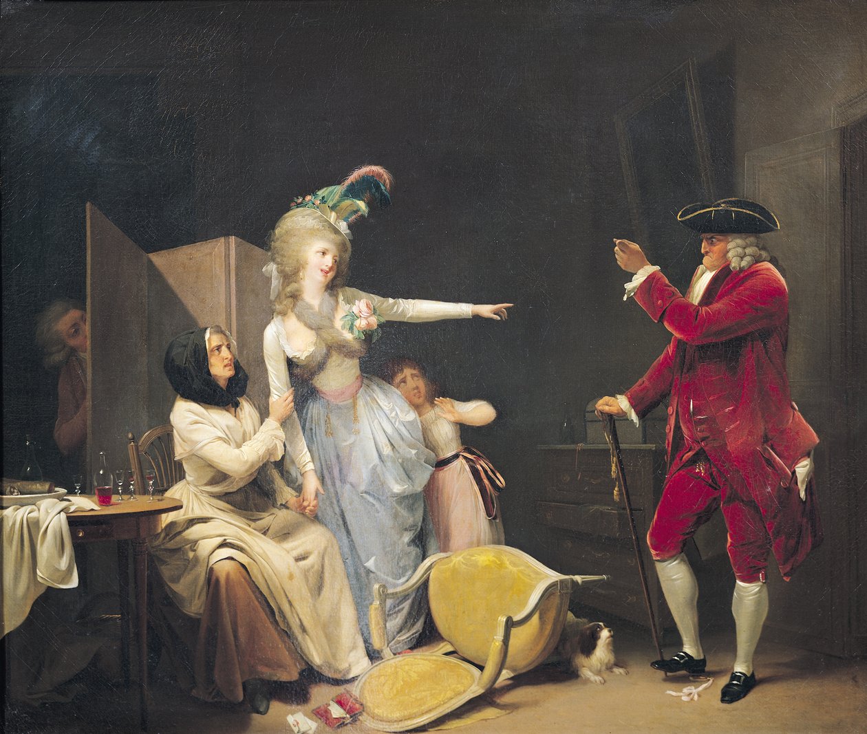 Kateellinen vanha mies, 1791 tekijältä Louis Leopold Boilly