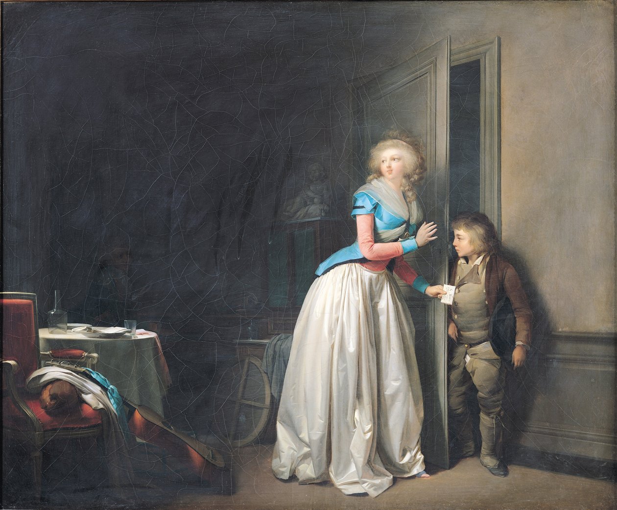 Vierailu vastaanotettu, 1789 tekijältä Louis Leopold Boilly