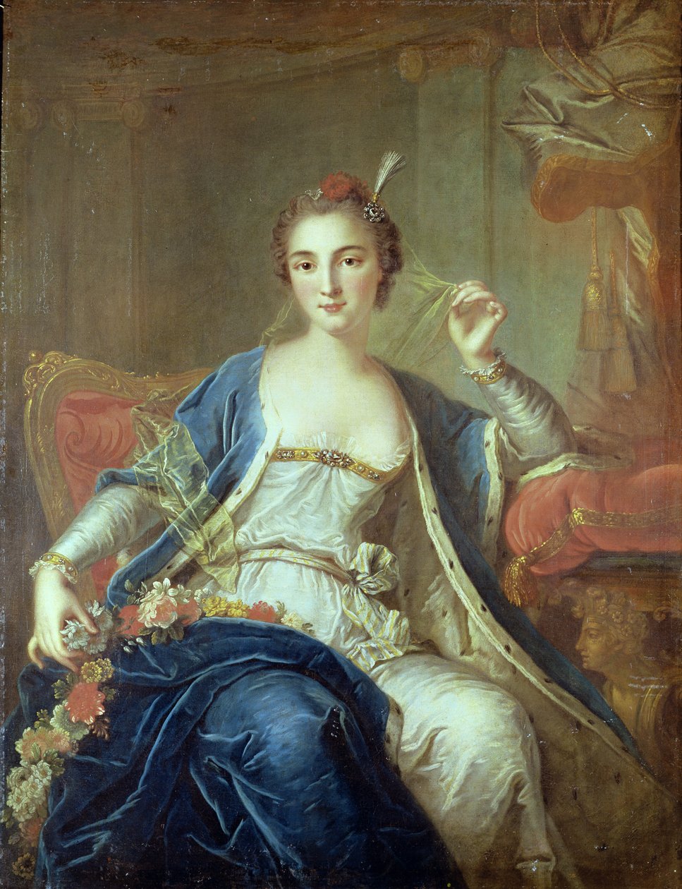 Mademoiselle Marie Sallen (n.1702-56) muotokuva 1737 tekijältä Louis Michel van Loo