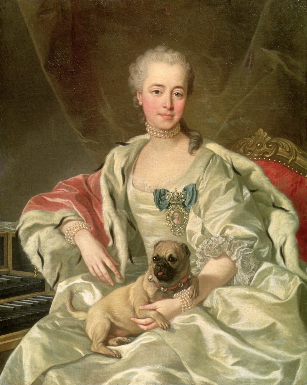 Prinsessa Ekaterina Golitsyna (1720-91) 1759 tekijältä Louis Michel van Loo