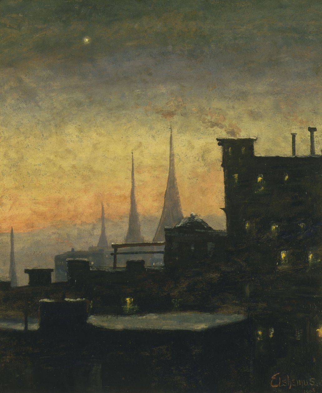 New Yorkin katot tekijältä Louis Michel Eilshemius