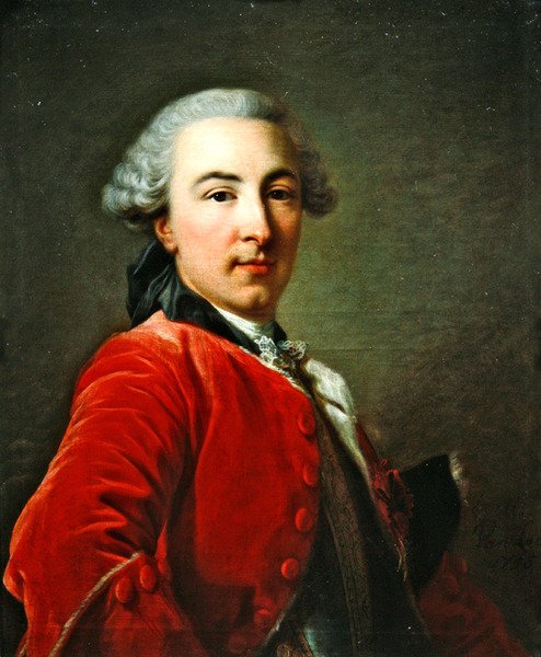 Markiisi Edouard Jean de Lukerin muotokuva, 1756 tekijältä Louis Michel van Loo