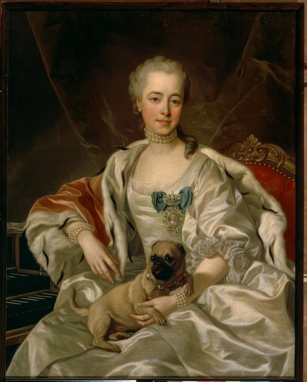 Bildnis der Fürstin E.D. Golizyn tekijältä Louis Michel van Loo