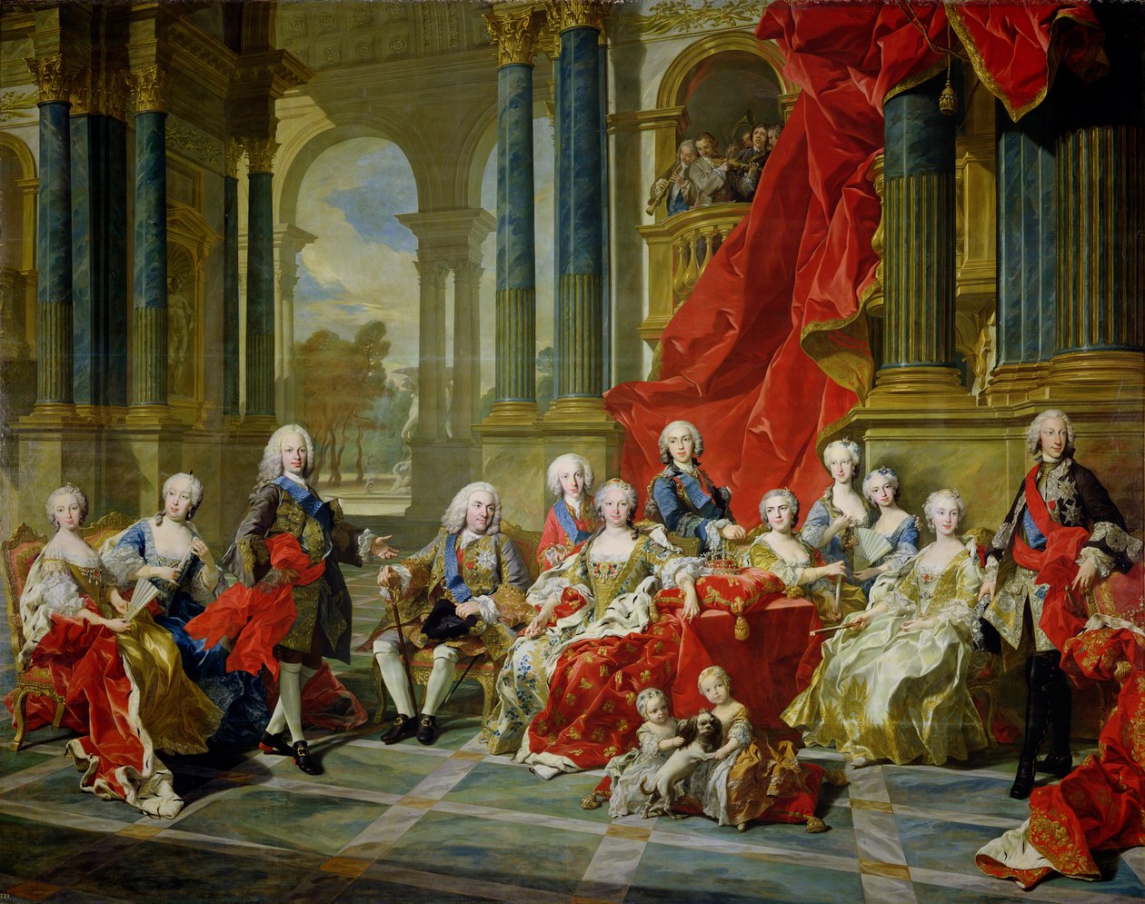 Philip V:n perhe, 1743 tekijältä Louis Michel van Loo