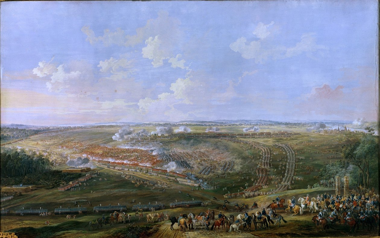 Bataille de Fontenoy, 11. toukokuuta 1745 tekijältä Louis Nicolas van Blarenberghe