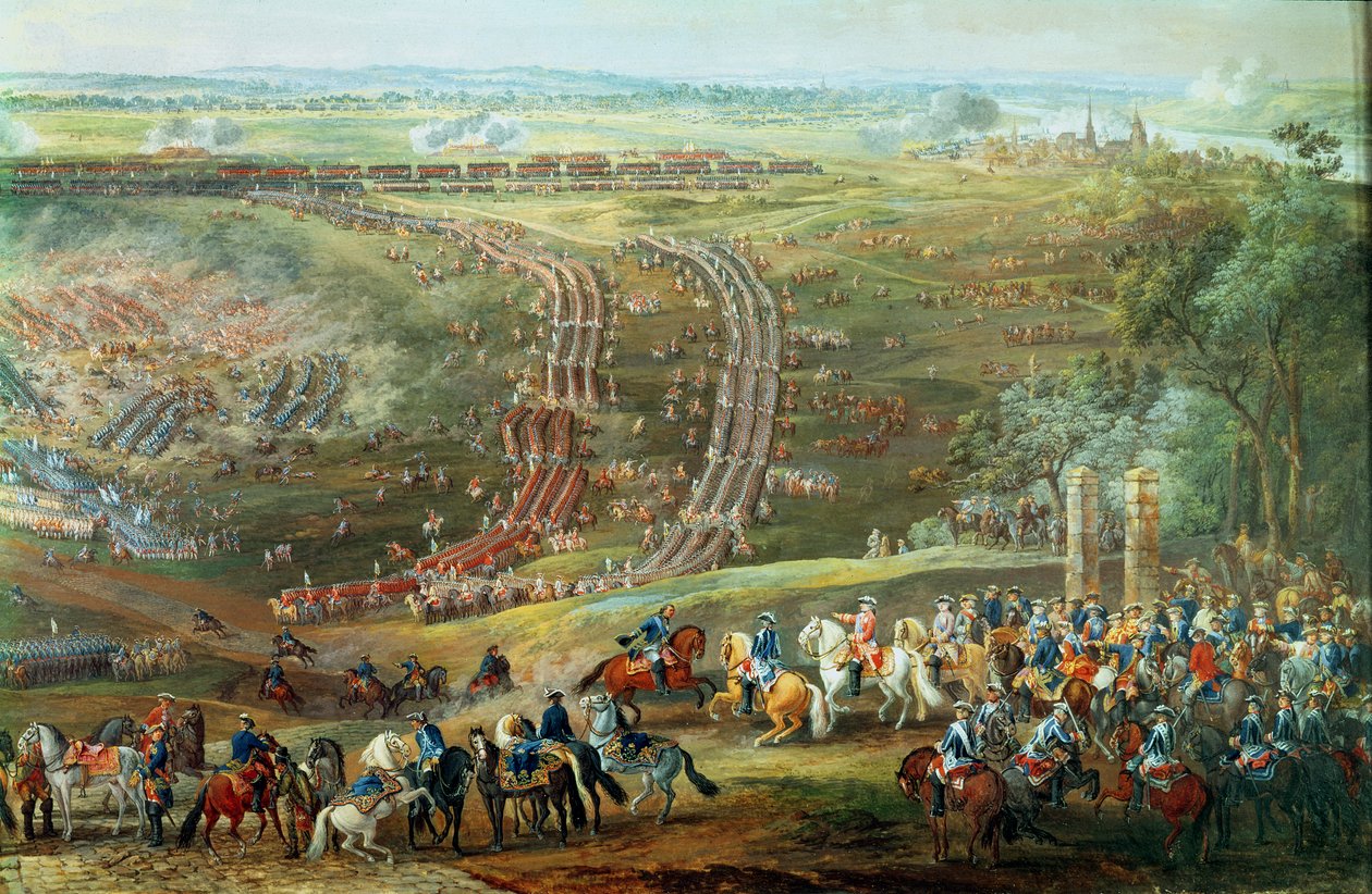 Fontenoyn taistelu, 11. toukokuuta 1745 (yksityiskohta) tekijältä Louis Nicolas van Blarenberghe