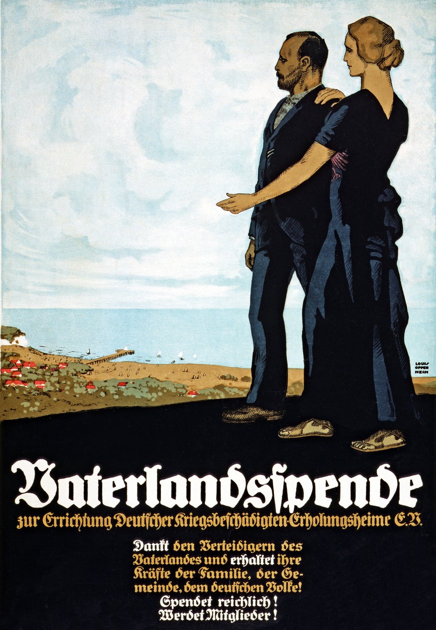Varainkeruujuliste Isänmaan rahastolle, pub. Berliini 1917 tekijältä Louis Oppenheim