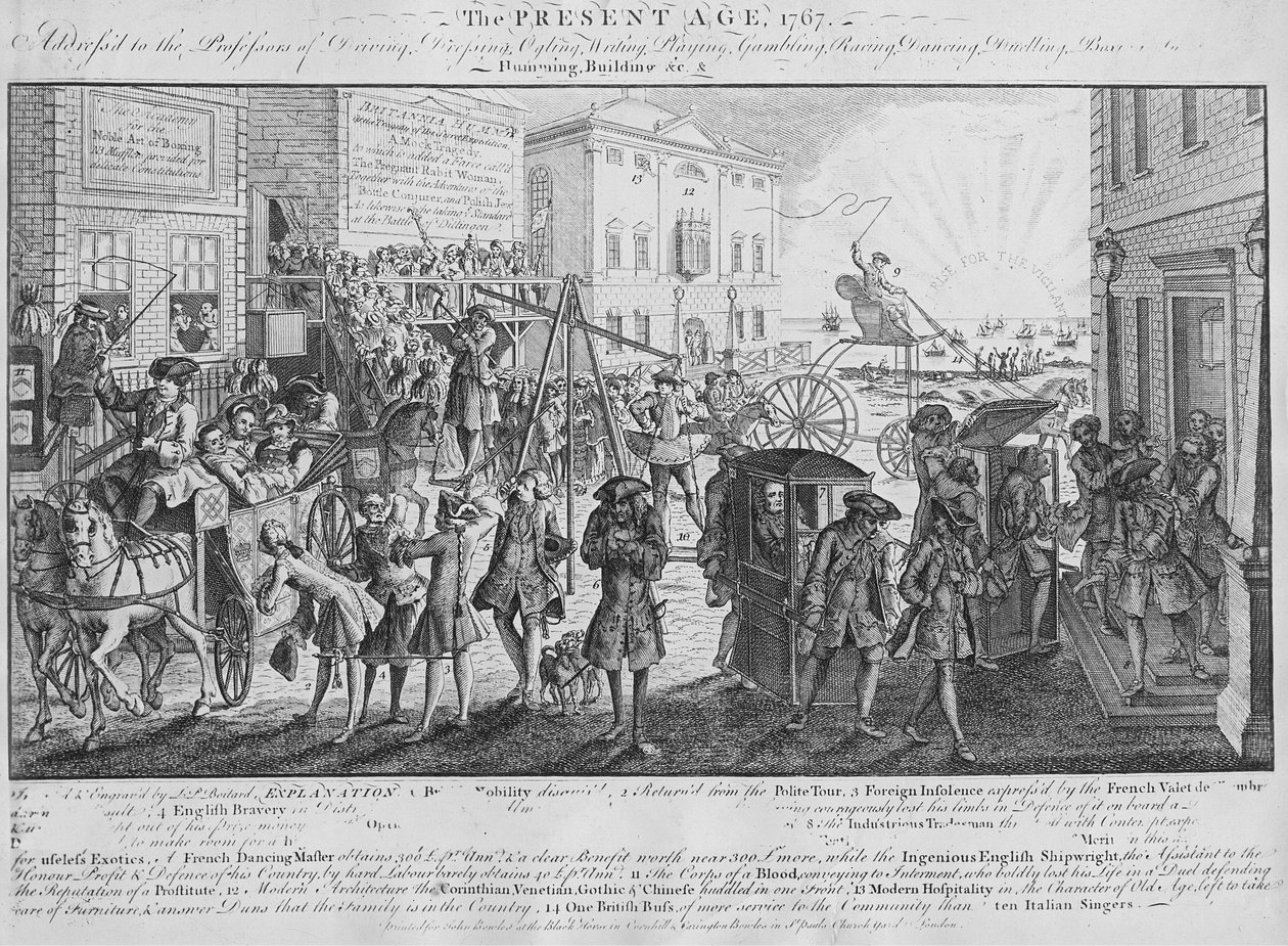 Nykyaika, 1767, julkaistu vuonna 1749 tekijältä Louis Philippe Boitard