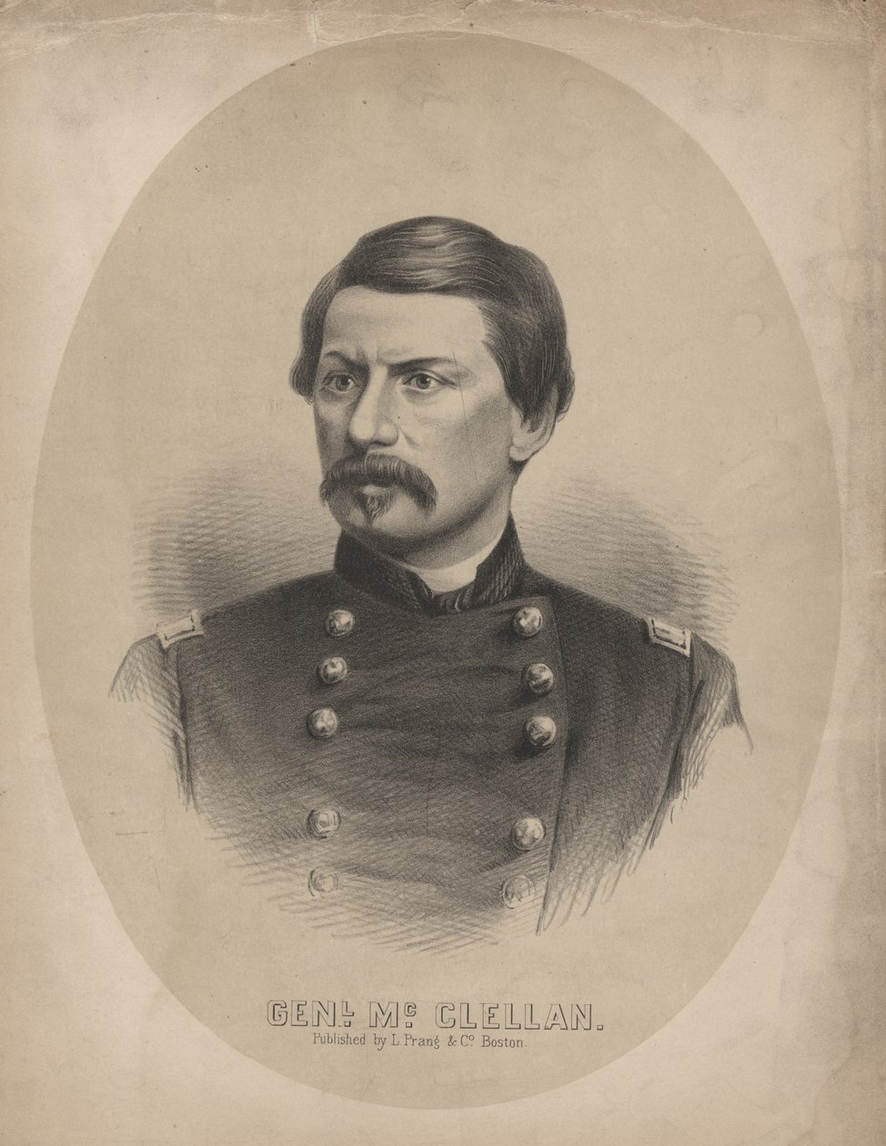 Kenraali McClellan, 1862 tekijältä Louis Prang