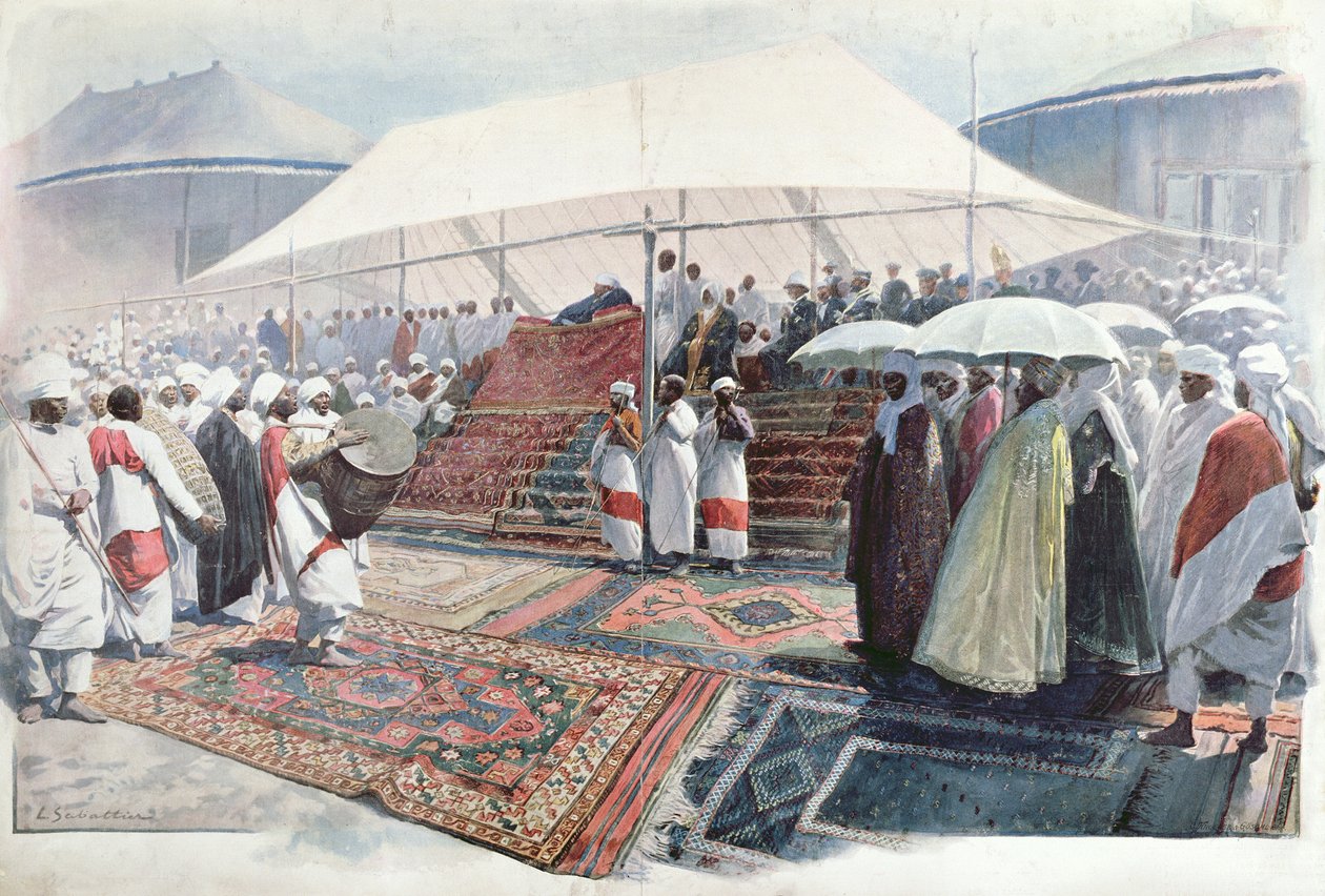 Pääsiäisjuhlat Addis Abebassa tekijältä Louis Remy Sabattier