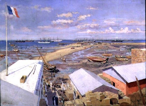 Majungan maihinnousu, 15. toukokuuta 1895 tekijältä Louis Tinayre