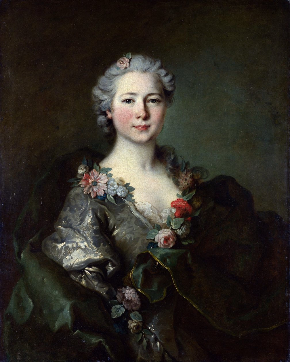 Todennäköisesti Mademoiselle de Coislinin muotokuva tekijältä Louis Tocqué