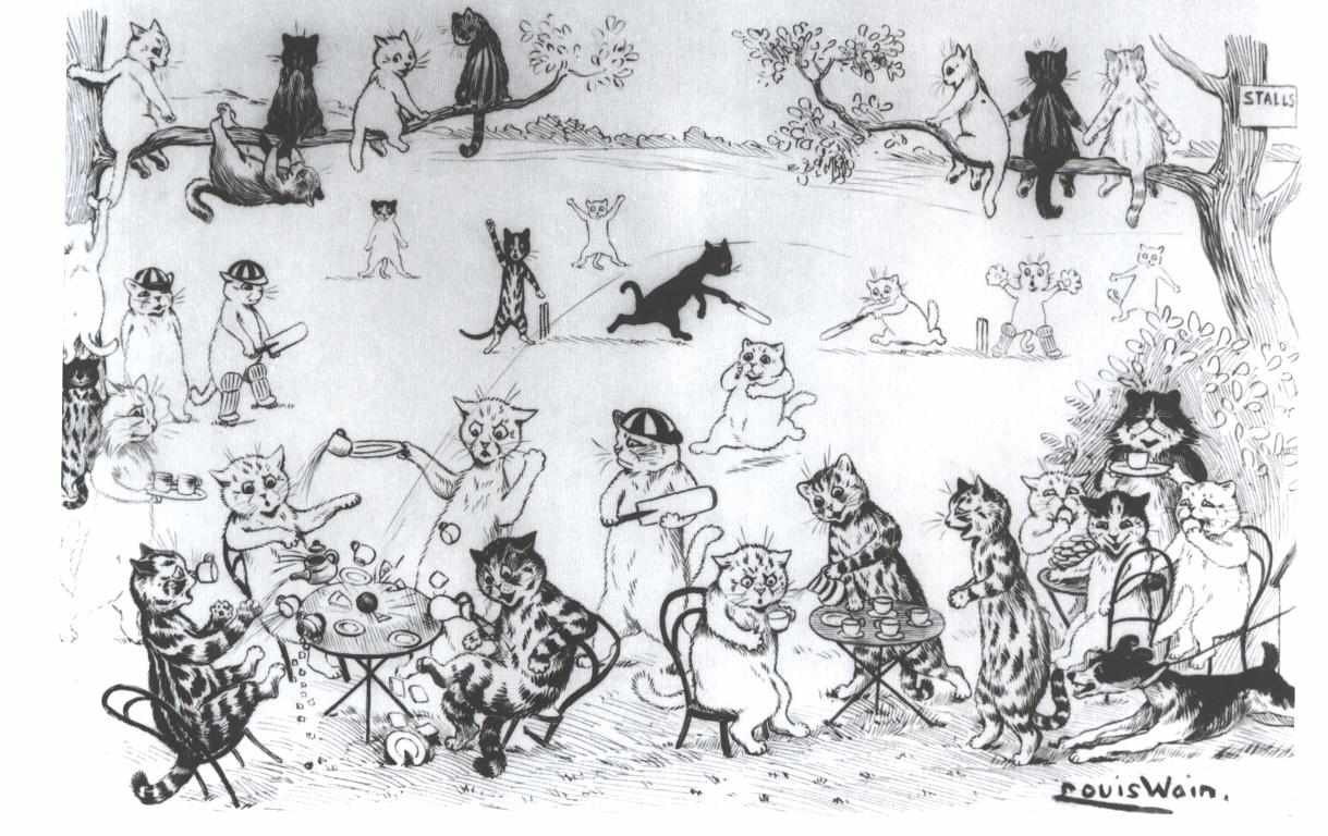 Katzen klub Englanti: Car club tekijältä Louis Wain