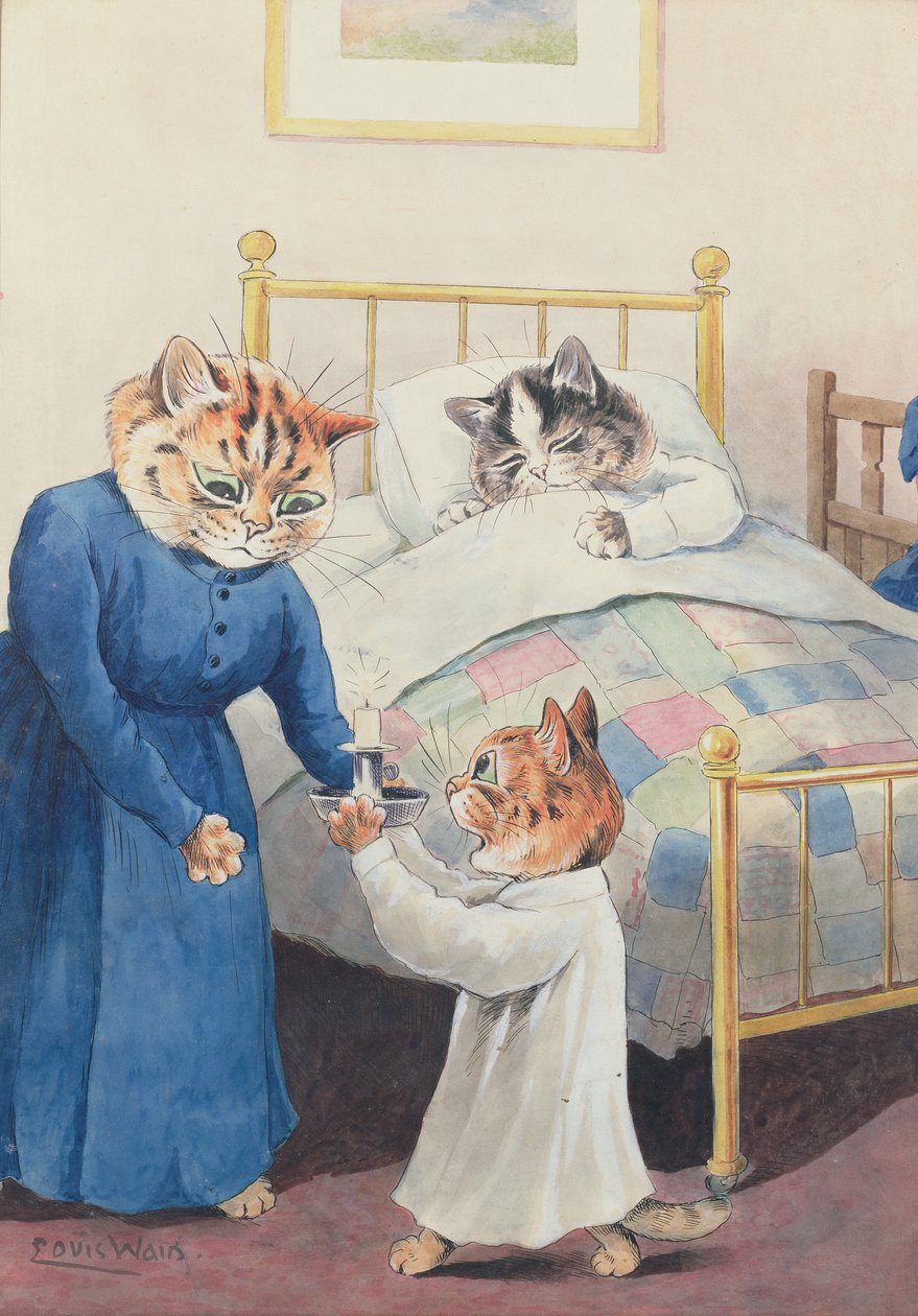 Nukkumaanmenoaika tekijältä Louis Wain