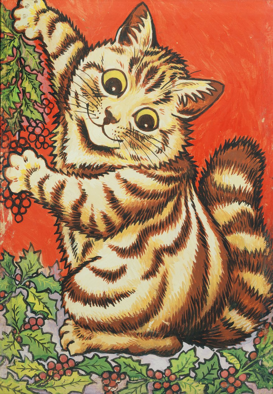 Joulu kissa tekijältä Louis Wain