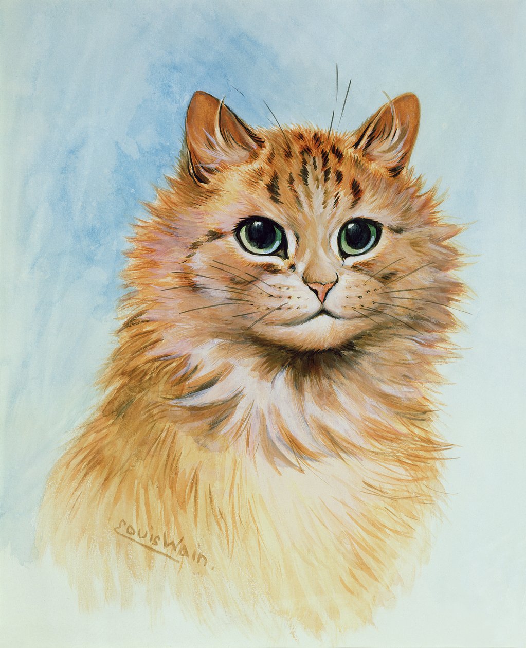 Huonekalut ja erilaiset esineet 1100- ja 1300-luvuilta tekijältä Louis Wain