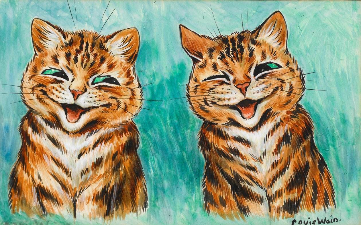 Sovitus (wc paperilla) tekijältä Louis Wain