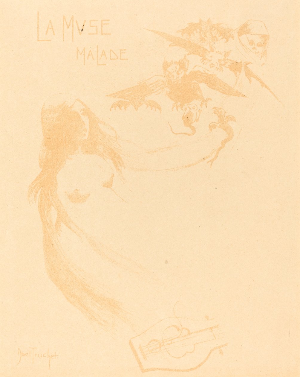 Sairas muusa, c. 1900. tekijältä Louis Abel Truchet