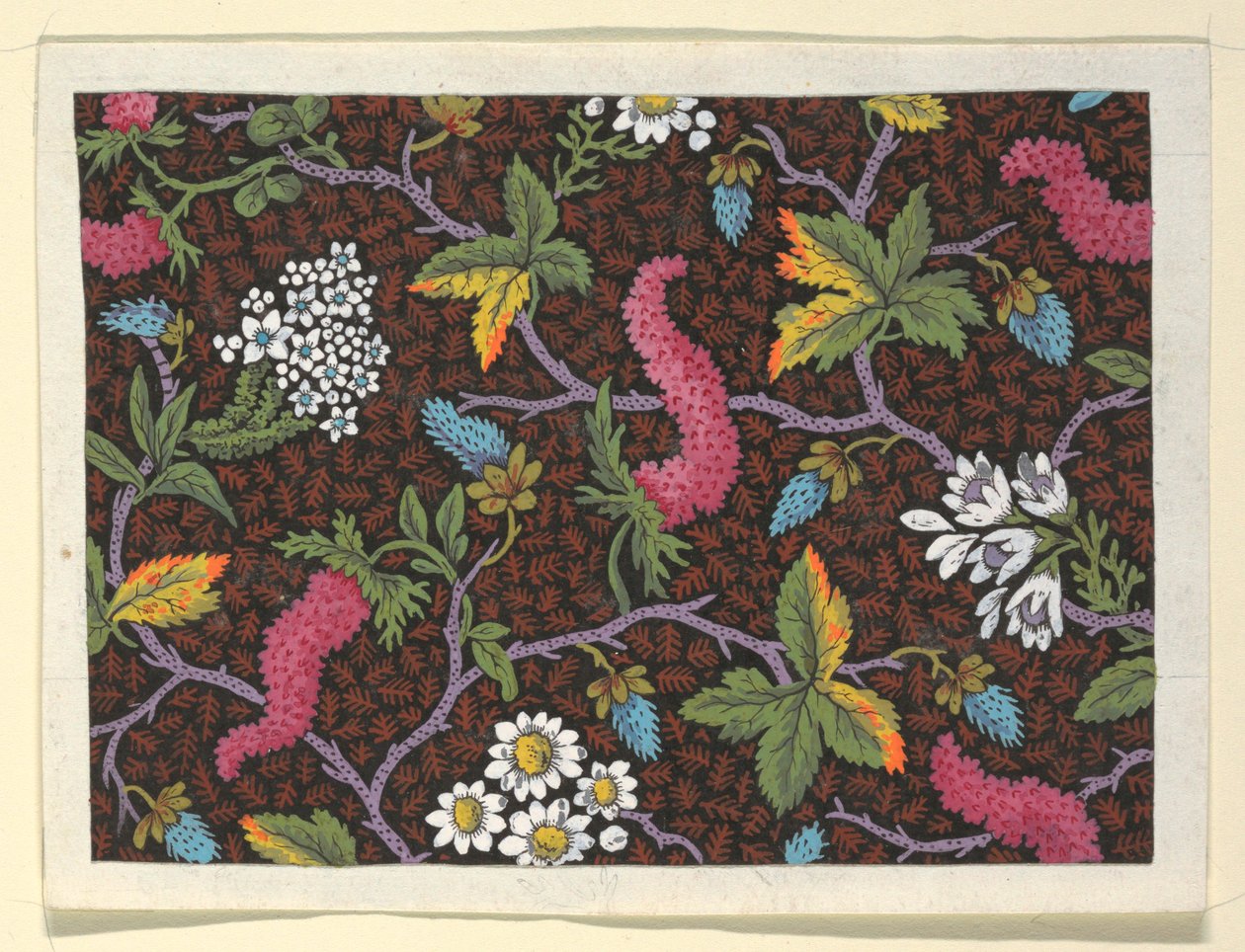 Kukkakuvio painetuille tekstiileille tekijältä Louis Albert DuBois