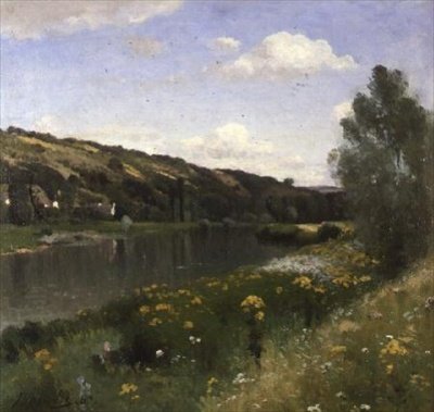 Jokimaisema tekijältä Louis Alexandre Bouche