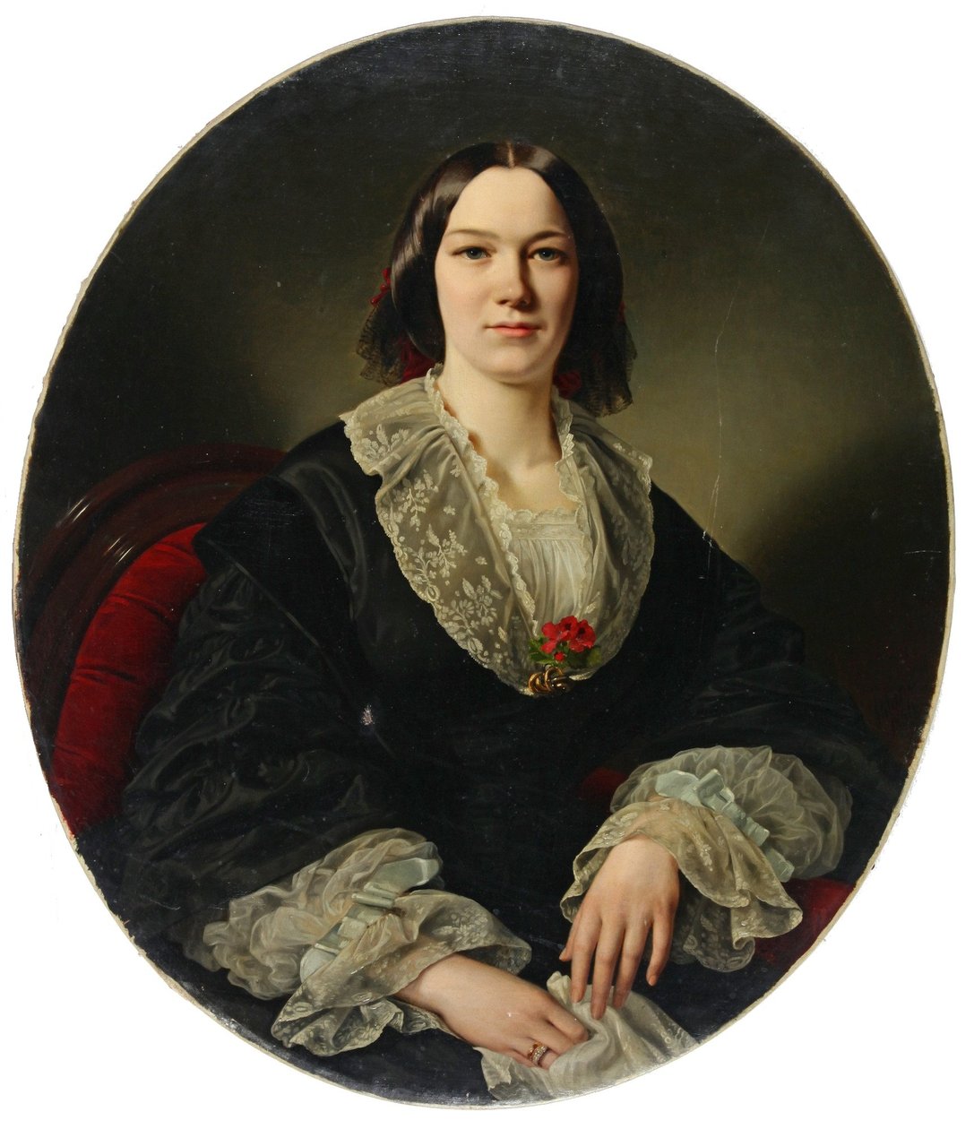 Muotokuva Maria Suwarina Rebekka Thyen, s. Wilkens. tekijältä Louis Ammy Blanc