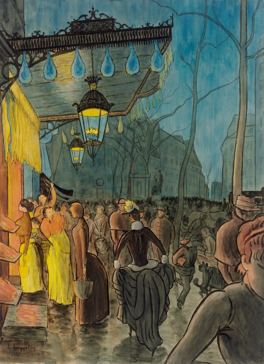 Avenue de Clichy, Pariisi tekijältä Louis Anquetin