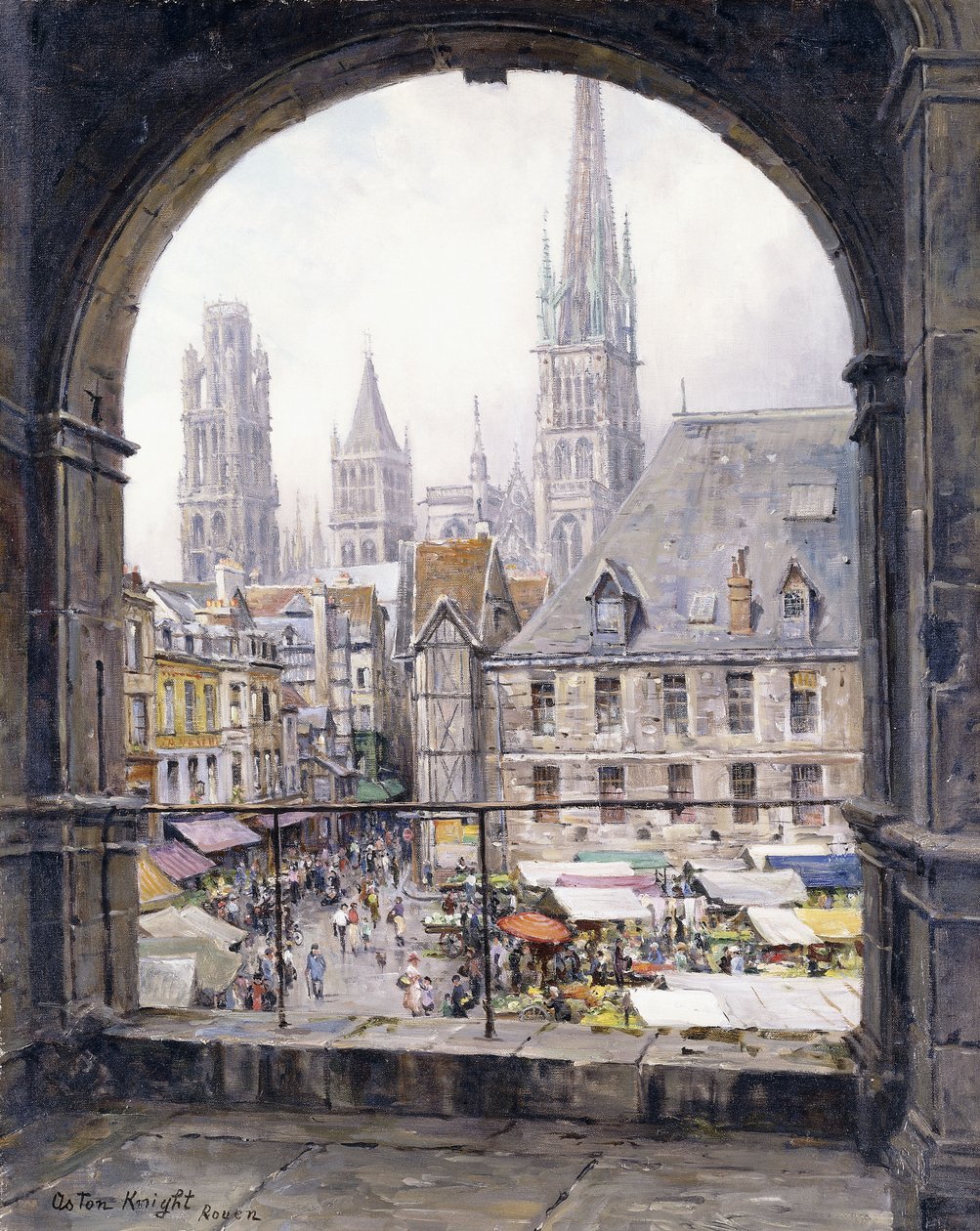 Markkinapaikka, Rouen tekijältä Louis Aston Knight