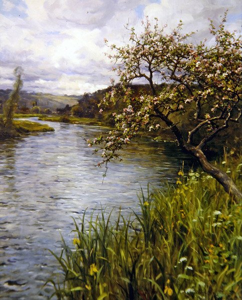 Kevät (öljy kankaalle) tekijältä Louis Aston Knight