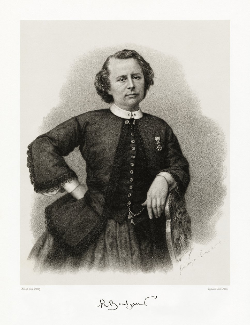 Rosalie Bonheur, 1865-66 tekijältä Louis Auguste Bisson
