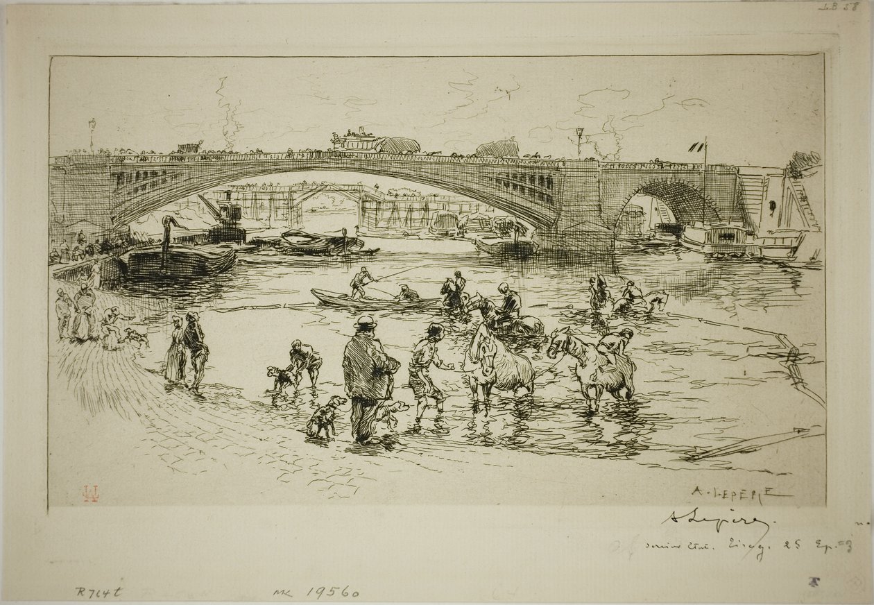 Pont Sullyssä tekijältä Louis Auguste Lepère
