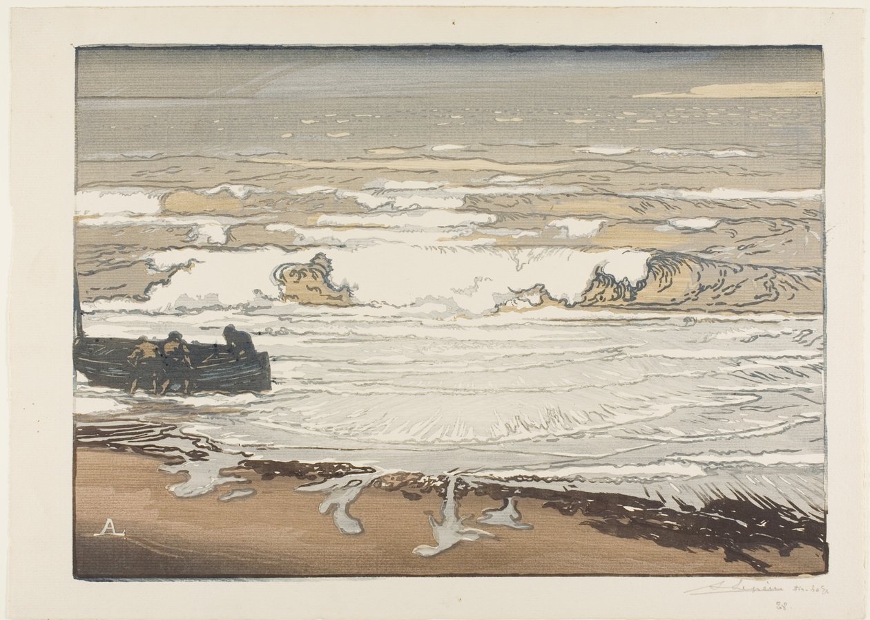 Breaking Waves, syyskuun vuorovesi tekijältä Louis Auguste Lepère