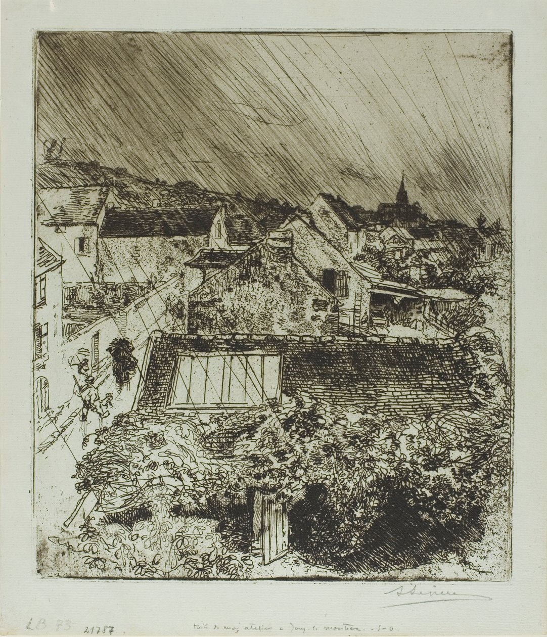 Studioni Jouy-le-Moutierissa tekijältä Louis Auguste Lepère