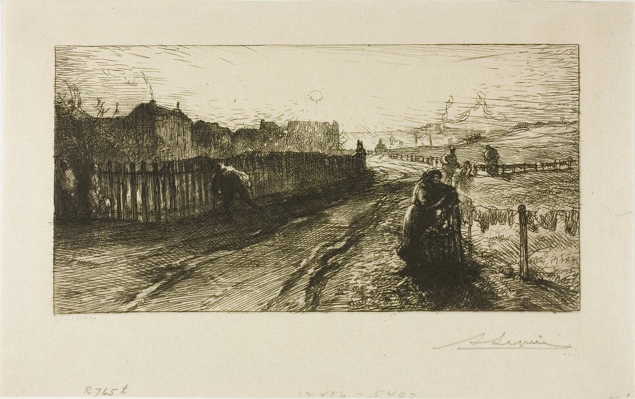 Ulkoseinät, Porte de Versaillesin portti tekijältä Louis Auguste Lepère