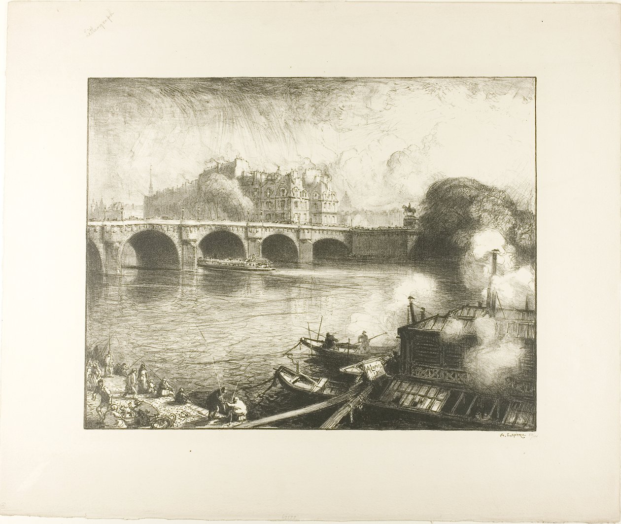 Pont Neuf, Pariisi tekijältä Louis Auguste Lepère