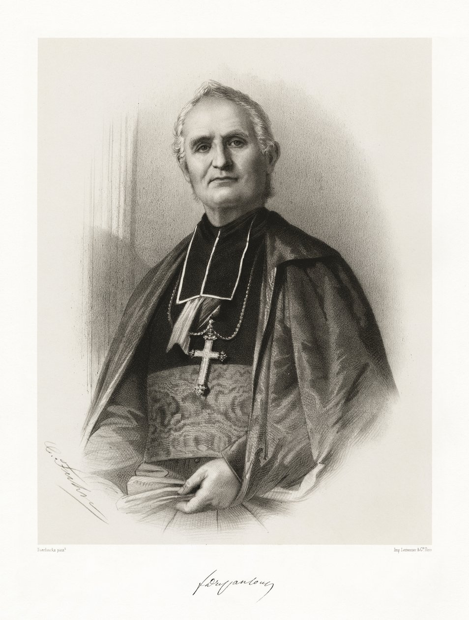 Félix Dupanloup, 1865-66 tekijältä Louis Benoit Antoine Tuerlinckx