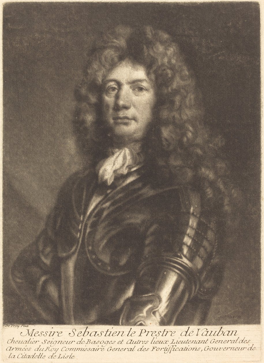 Vaubanin M. Sebastien Le Prestren muotokuva tekijältä Louis Bernard after François de Troy