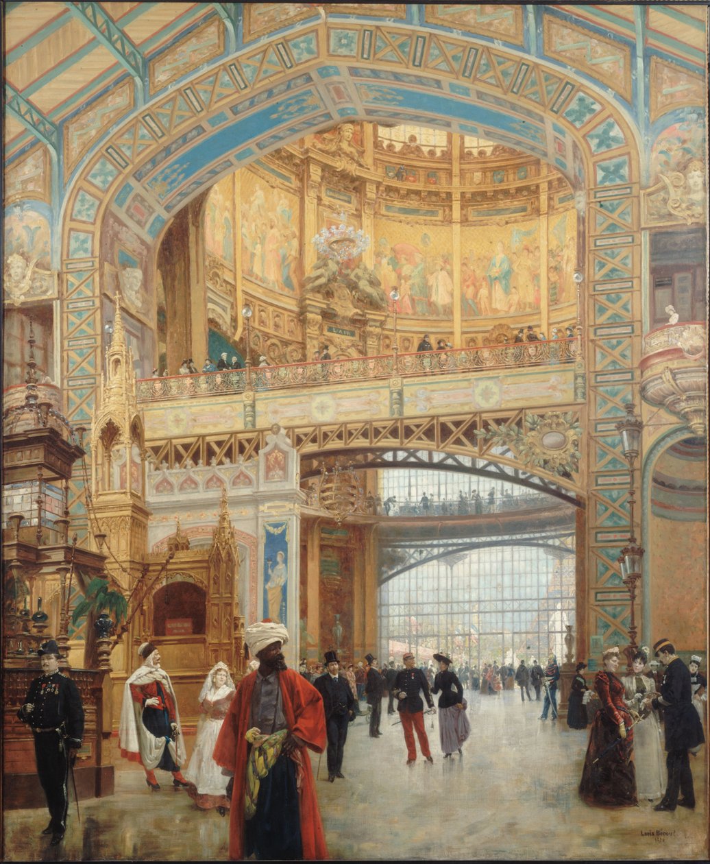 Pariisin maailmannäyttelyn gallerie des machines 1889, 1890. tekijältä Louis Beroud