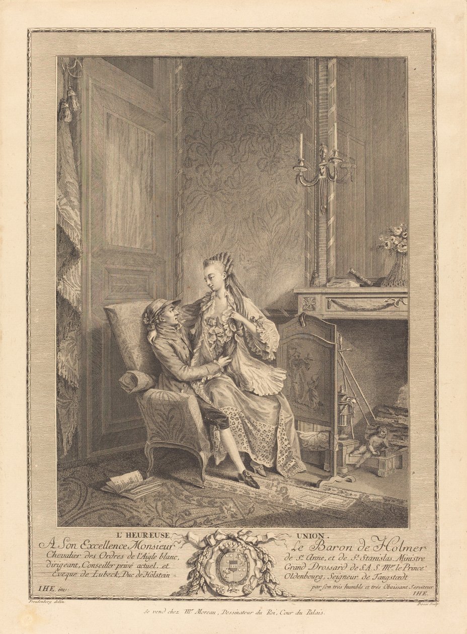 Onnellinen liitto tekijältä Louis Bosse after Sigmund Freudenberger