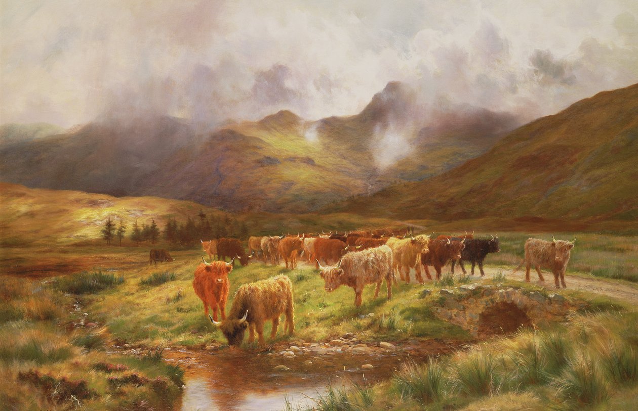 Highland ajoi Strathfillanissa Perthshiressä tekijältä Louis Bosworth Hurt