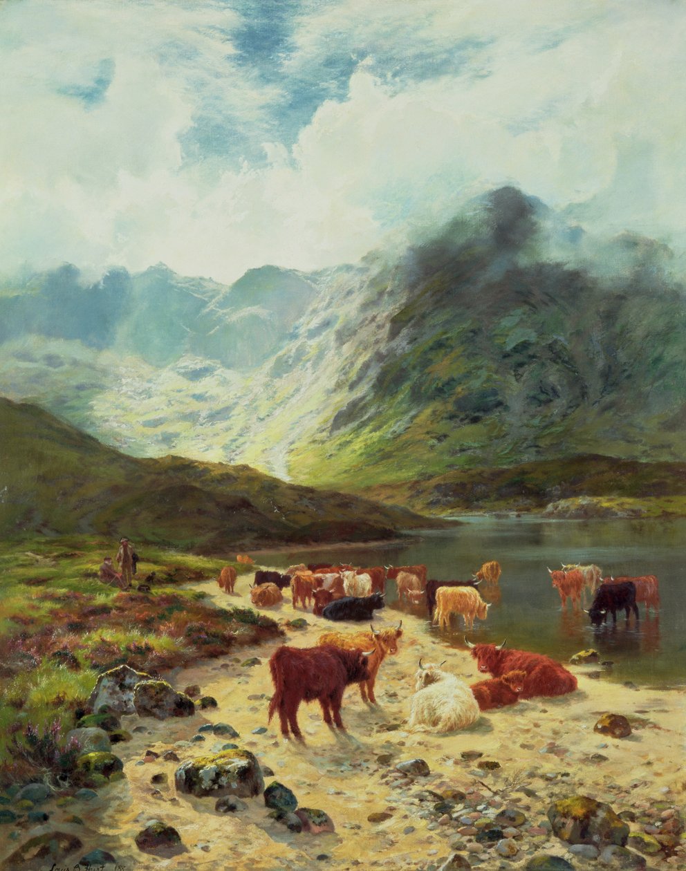 Ross-shire Loch, 1888 tekijältä Louis Bosworth Hurt