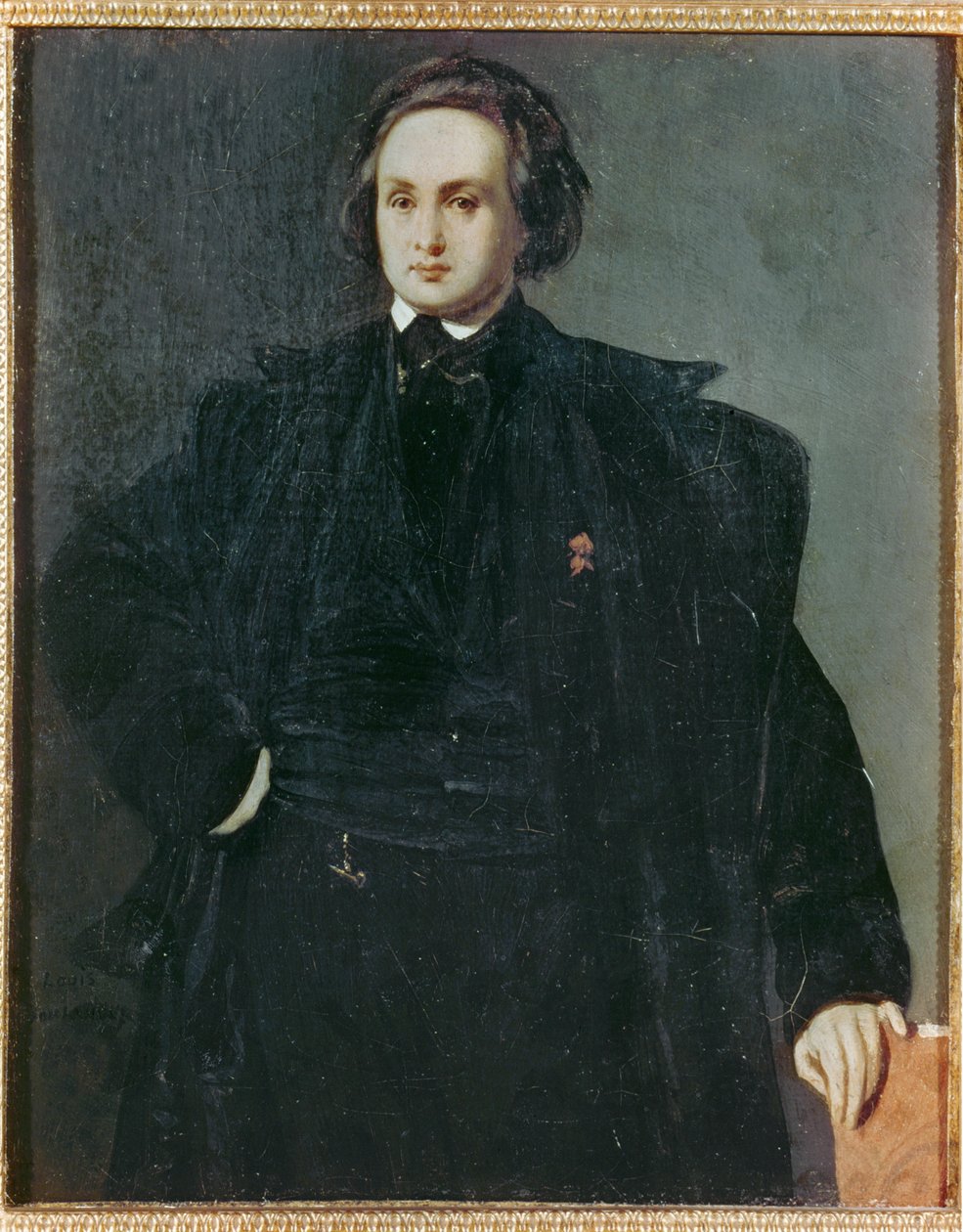 Runoilija Victor Hugo nuorena miehenä ... (maalaus kankaalle) tekijältä Louis Boulanger
