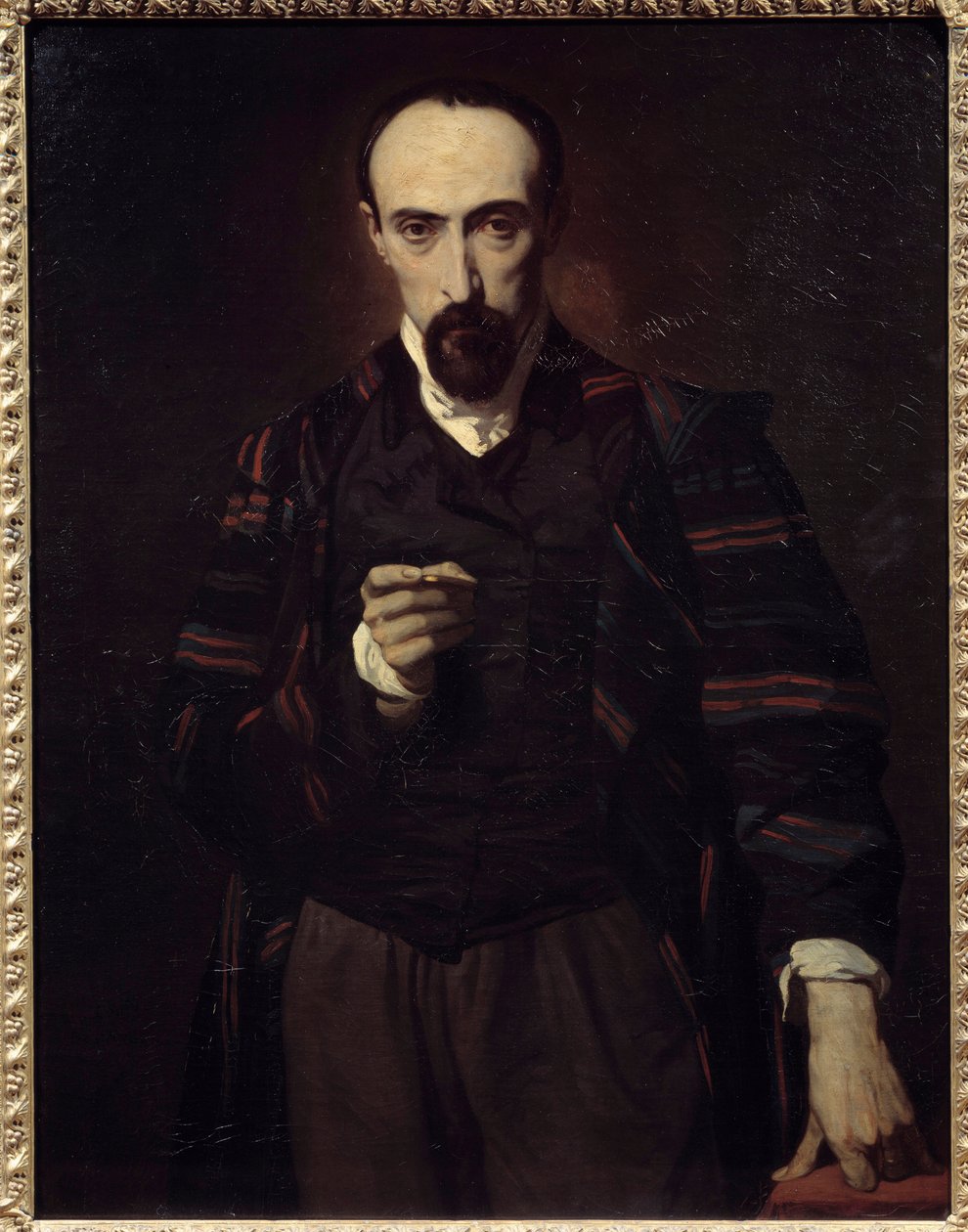 Muotokuva Achille Deveriasta (1800-1857) taidemaalari ja kaivertaja. Louis Boulangerin (1806-1867) maalaus tekijältä Louis Boulanger
