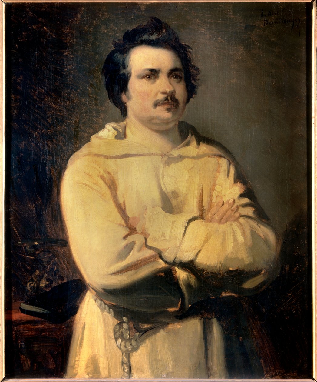 Honore de Balzacin muotokuva (1799-1850) Louis Boulangerin (1806-1867) maalaus 1800-luvulta. Tornit. Kuvataidemuseo tekijältä Louis Boulanger